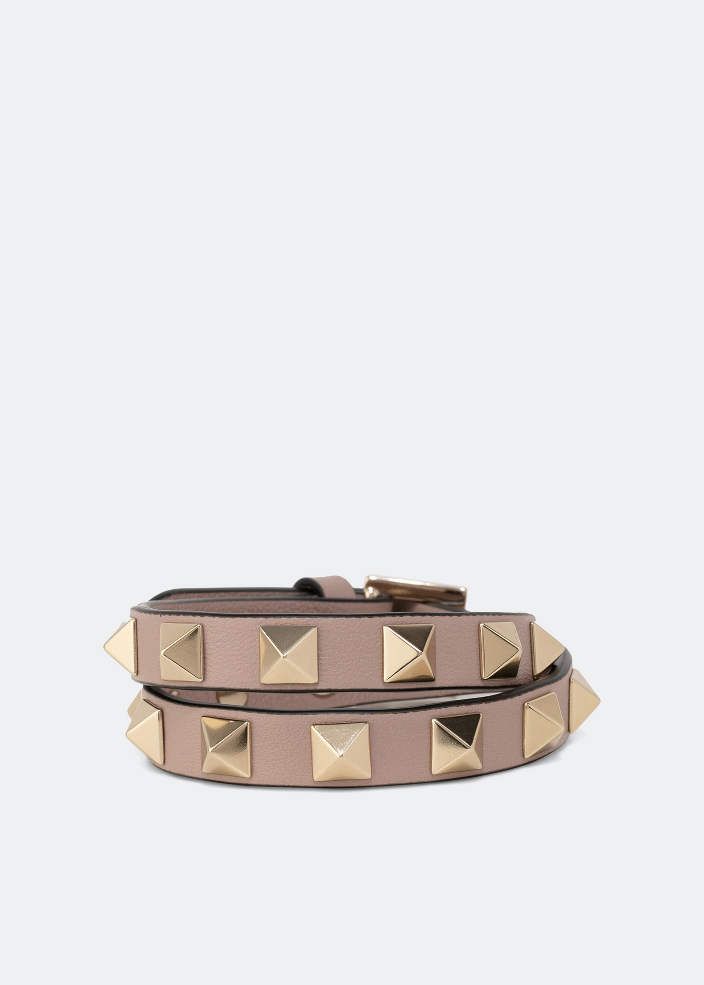 

Rockstud double-wrap bracelet, Pink