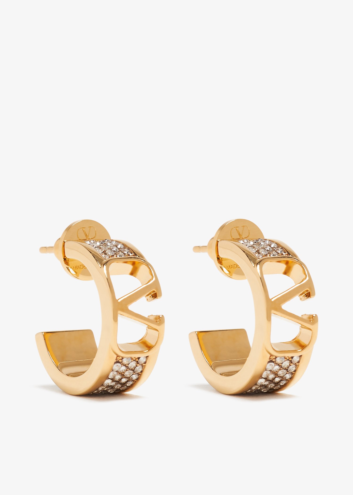 

VLogo Signature earrings, Gold