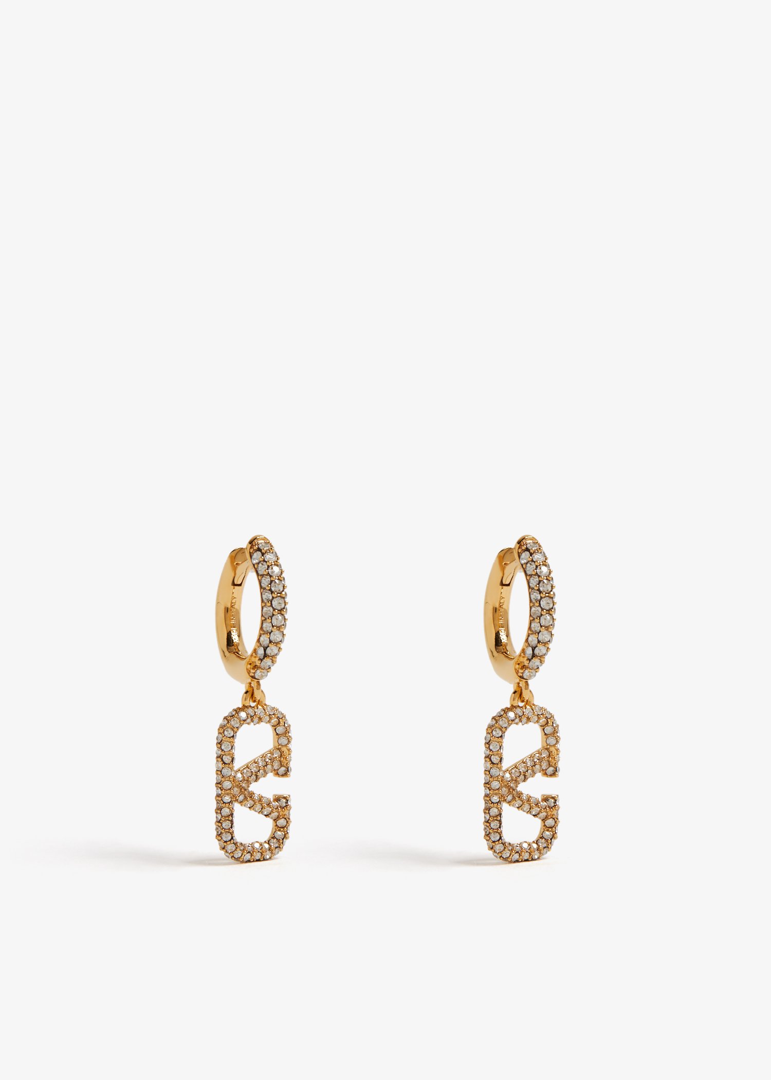 Valentino Garavani VLogo Signature crystal earrings for Women - Gold in  Kuwait | Level Shoes