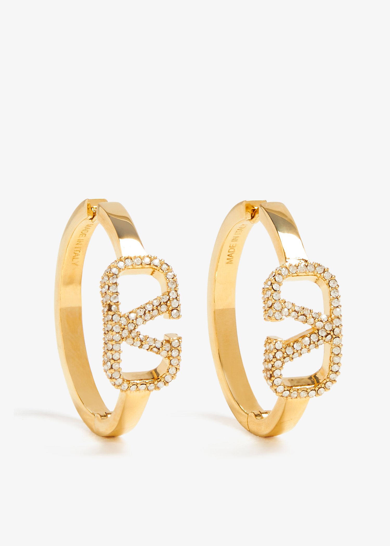 

VLogo Signature earrings, Gold