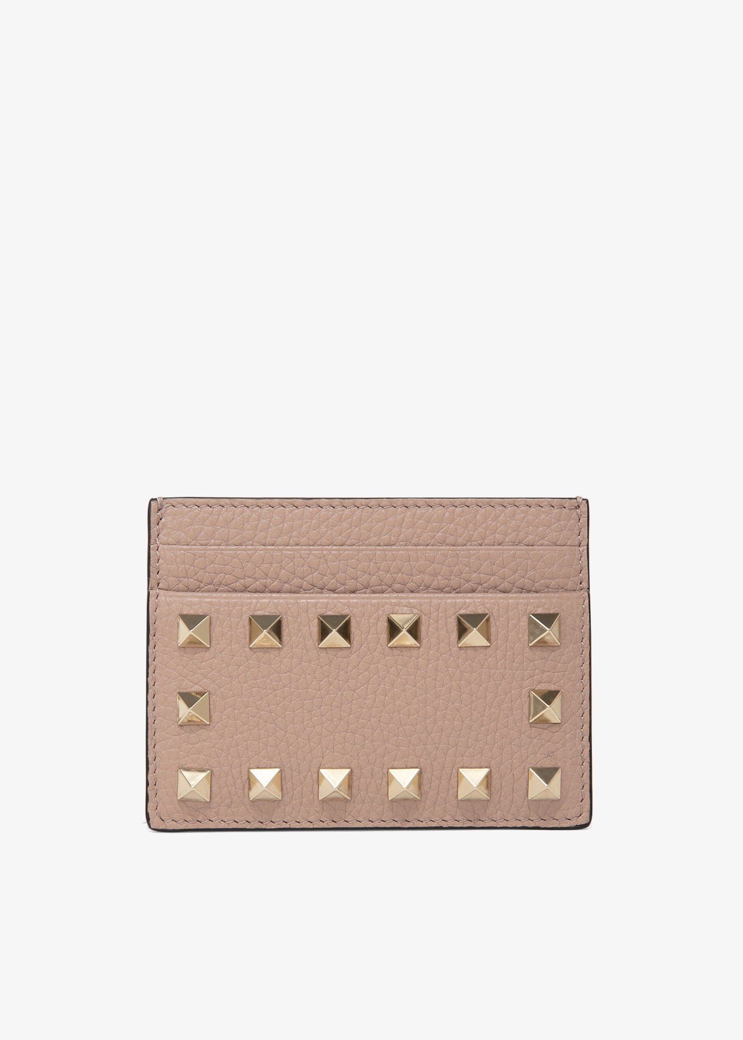 

Rockstud cardholder, Beige