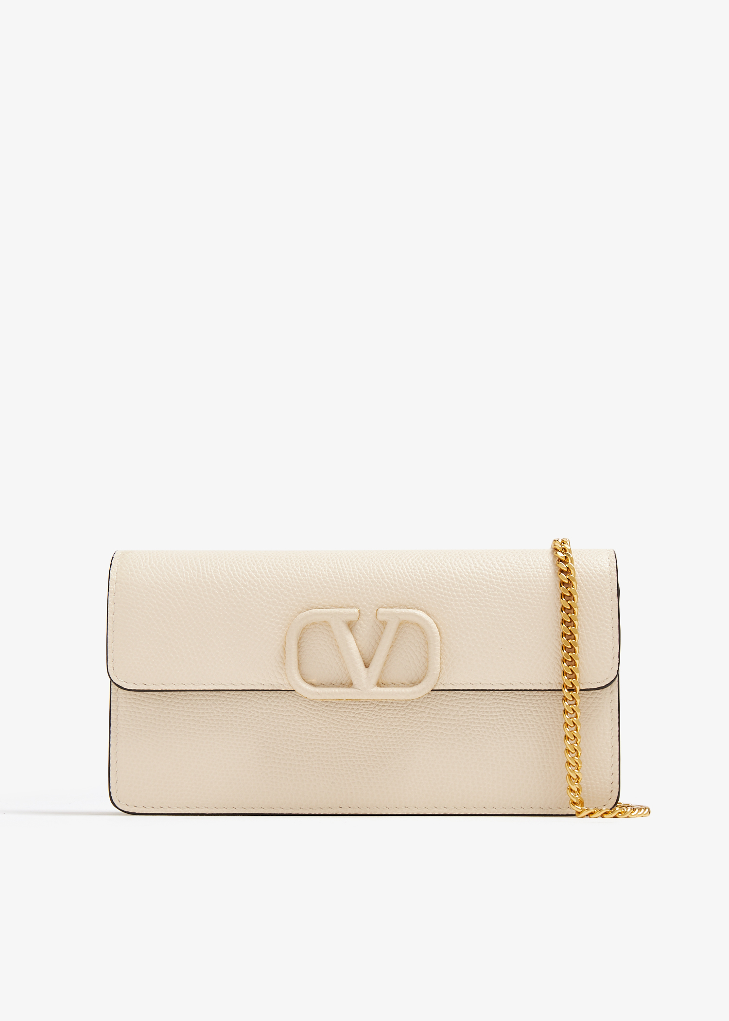 

VLogo Signature chain wallet, White