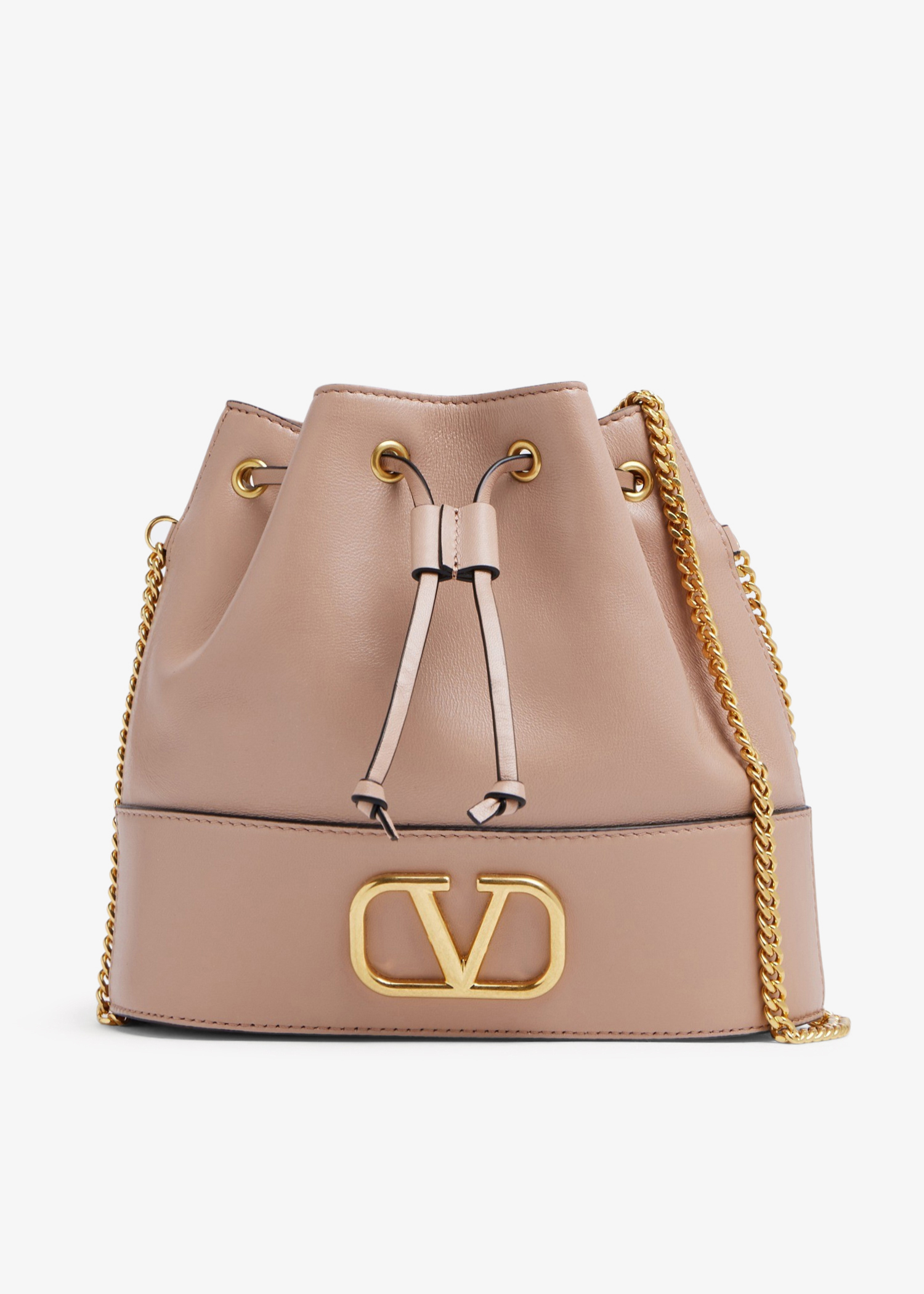 Mini Bucket Bag In Nappa With Vlogo Signature Chain for Woman in