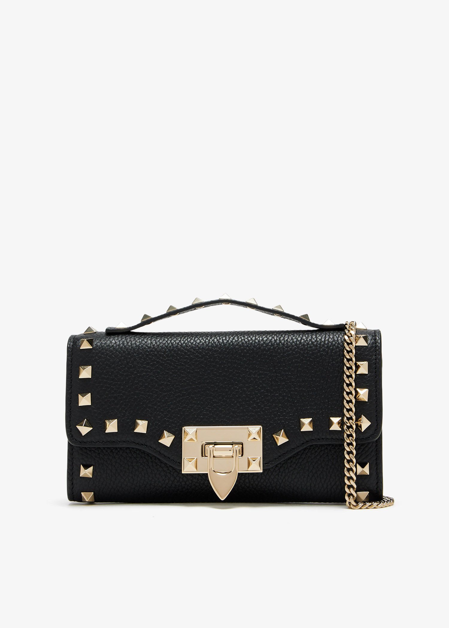 

Rockstud wallet, Black