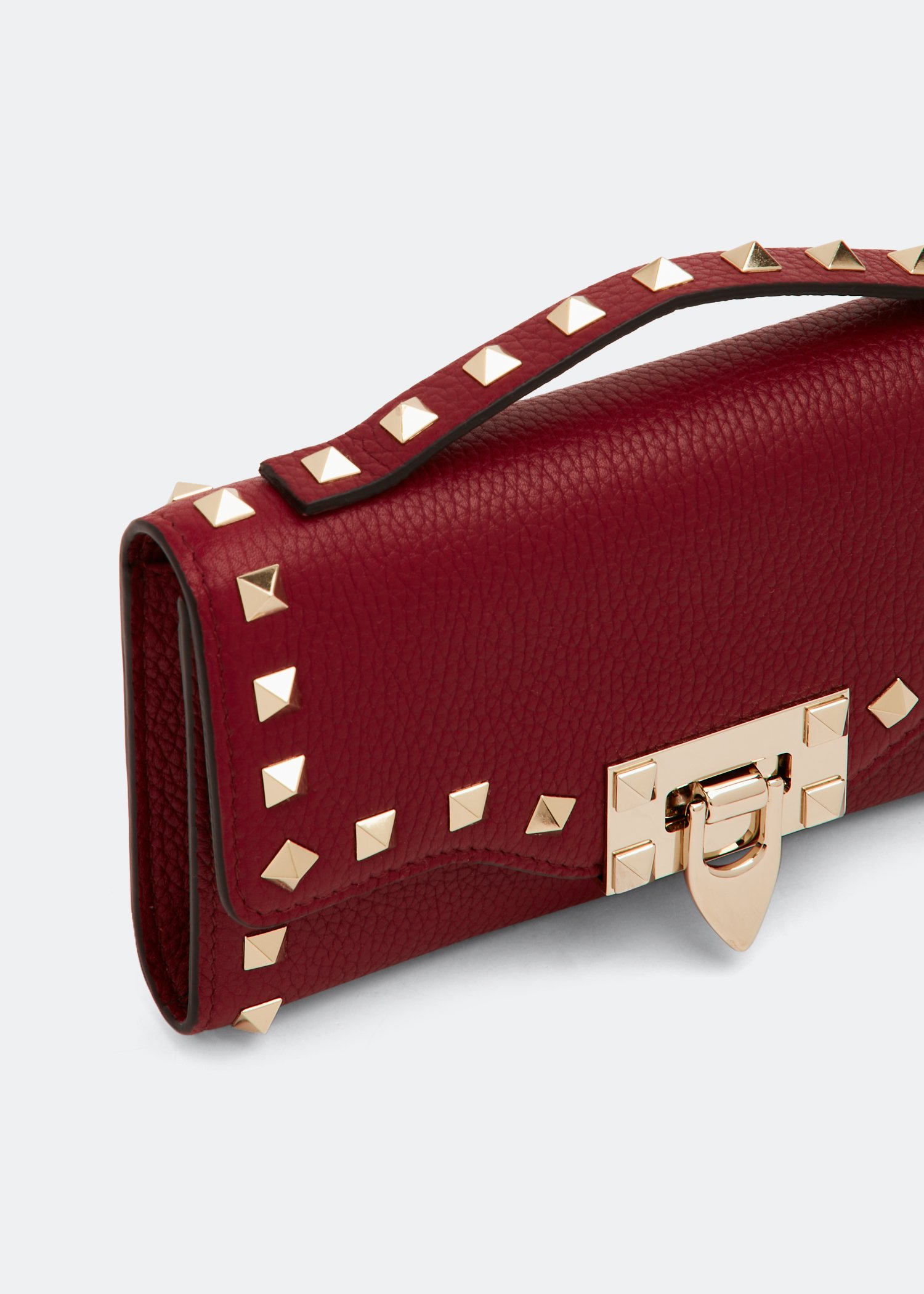 

Rockstud wallet, Red