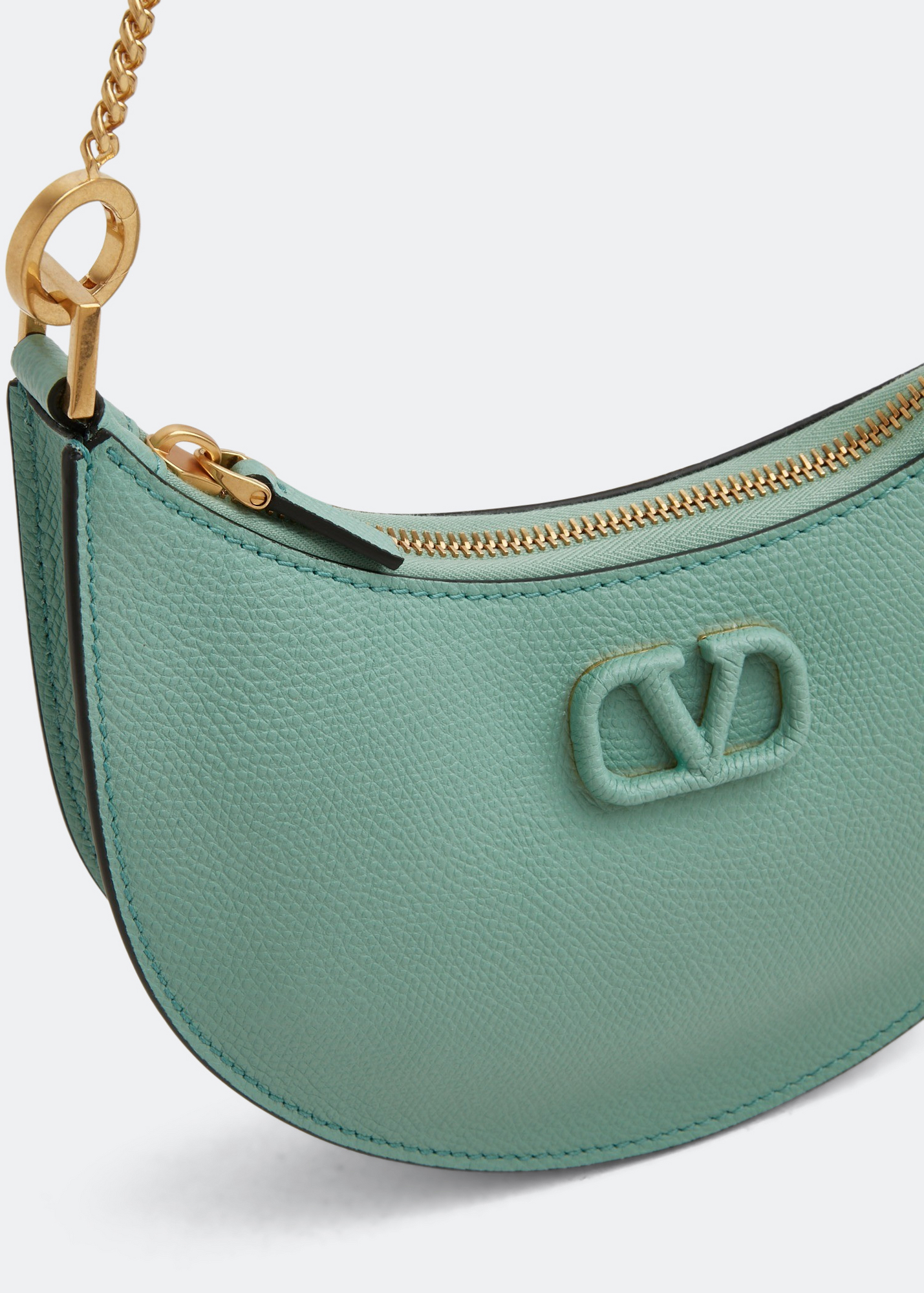 

VLogo Signature mini hobo bag, Green