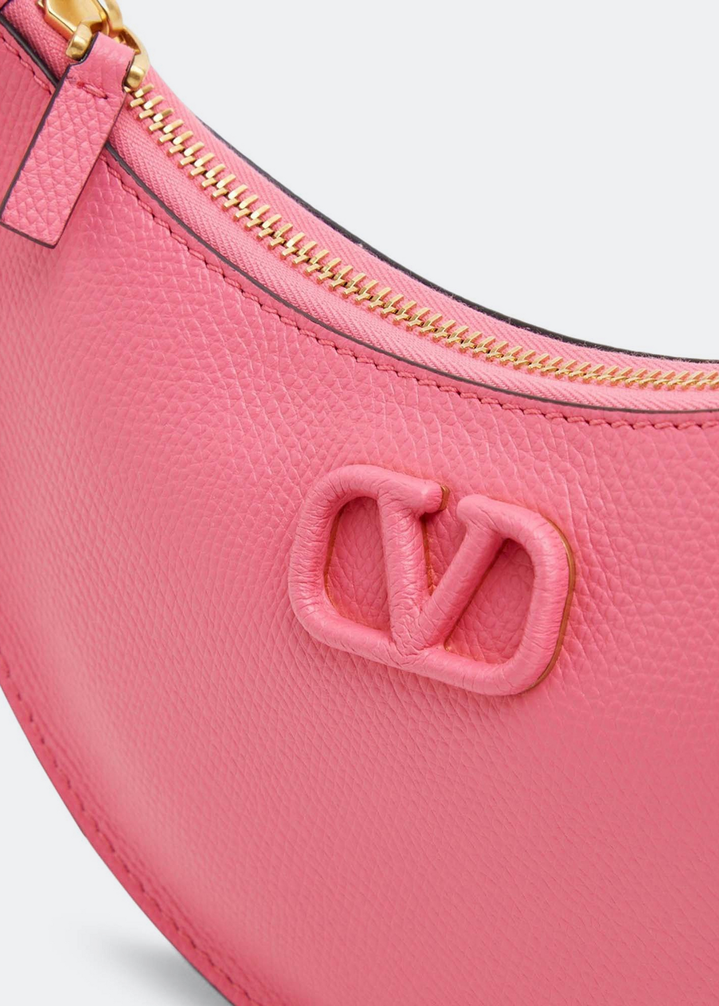 

VLogo Signature mini hobo bag, Pink