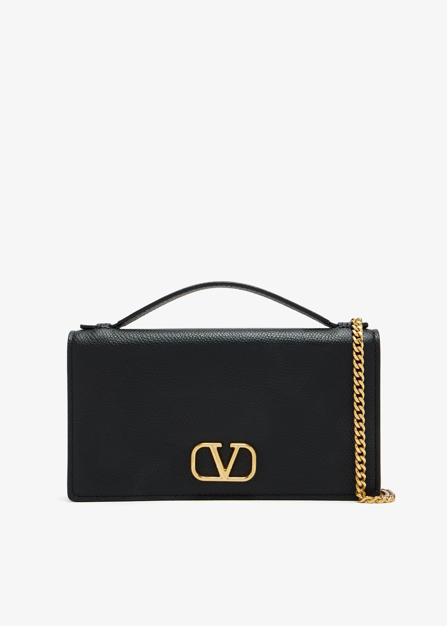 

VLogo Signature chain wallet, Black