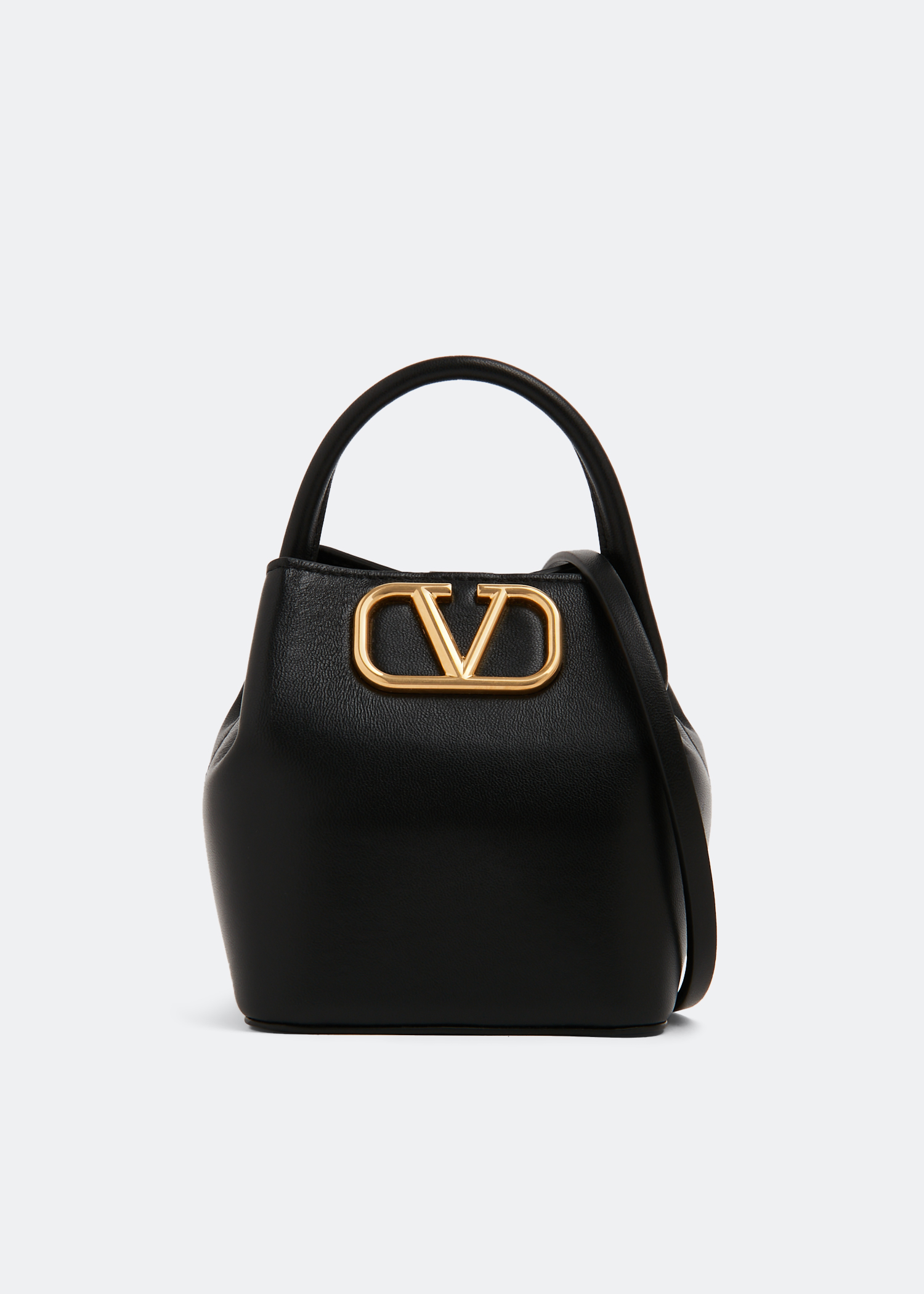 

VLogo Signature top handle bag, Black