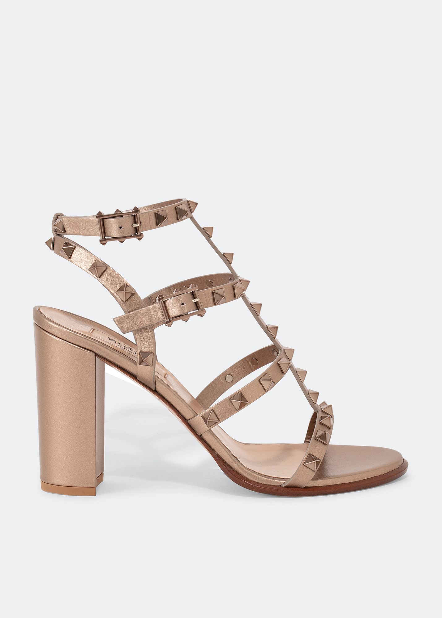 

Rockstud sandals, Gold