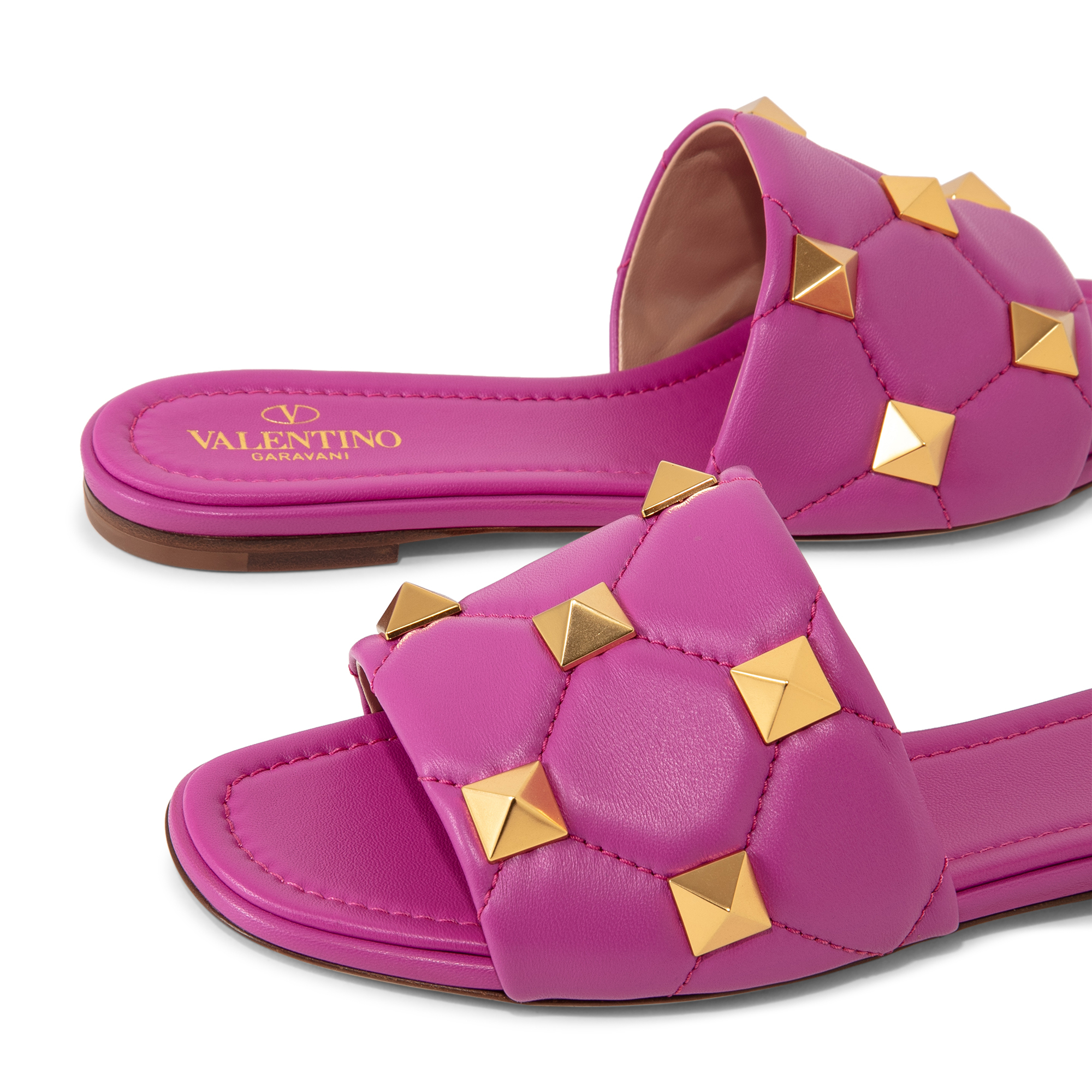 

Roman Stud slide sandals, Pink