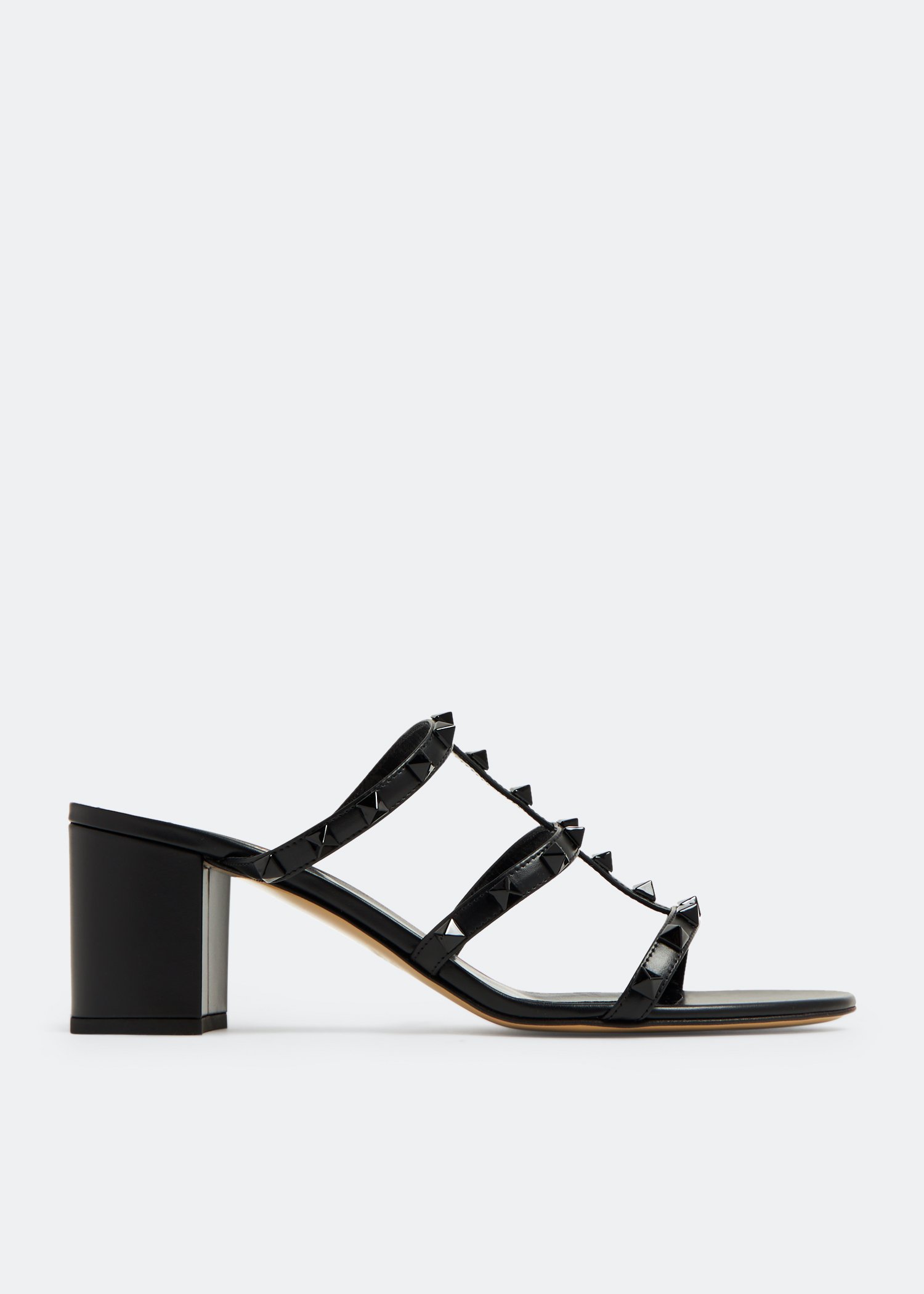 Valentino garavani 2025 rockstud sandals black