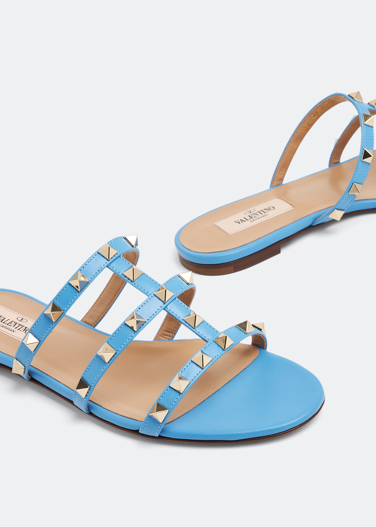 Valentino blue best sale rockstud sandals