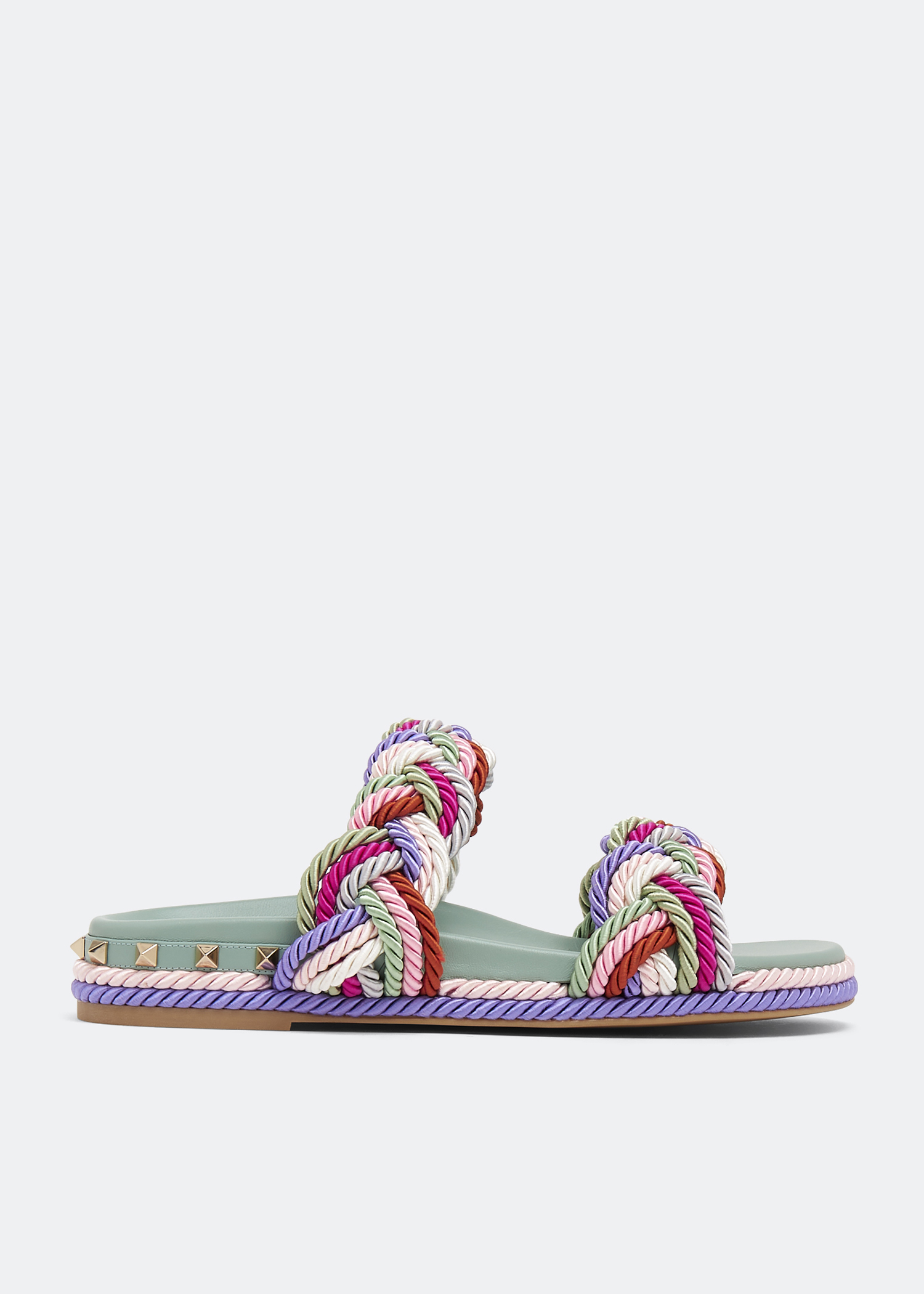 

Rockstud Torchon sandals, Multicolored