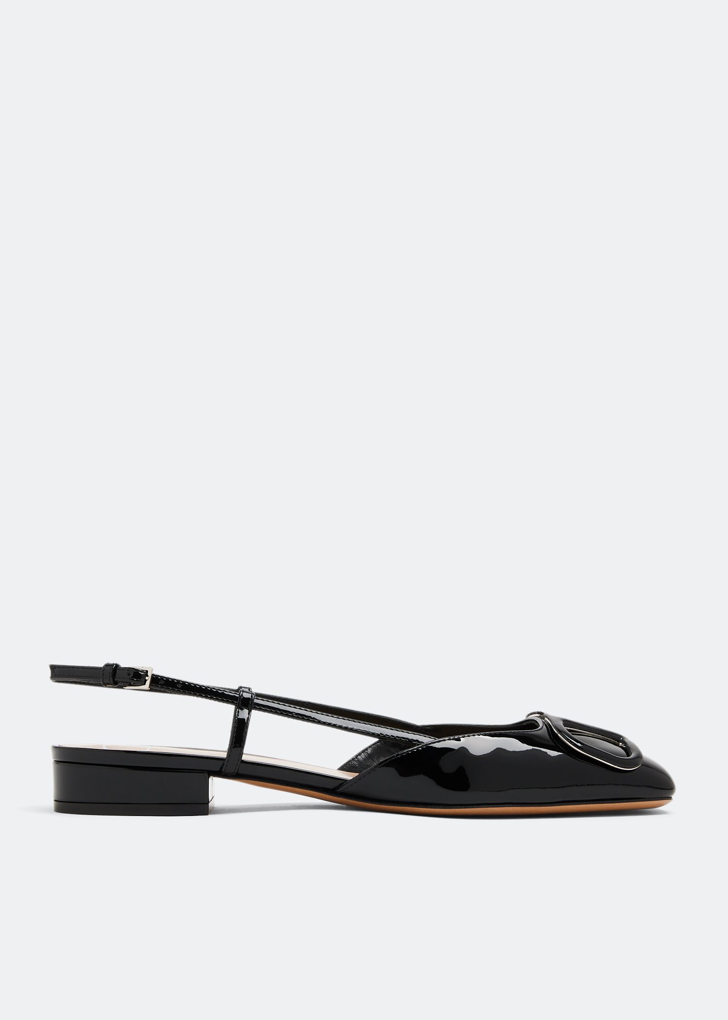 

VLogo Signature slingback pumps, Black