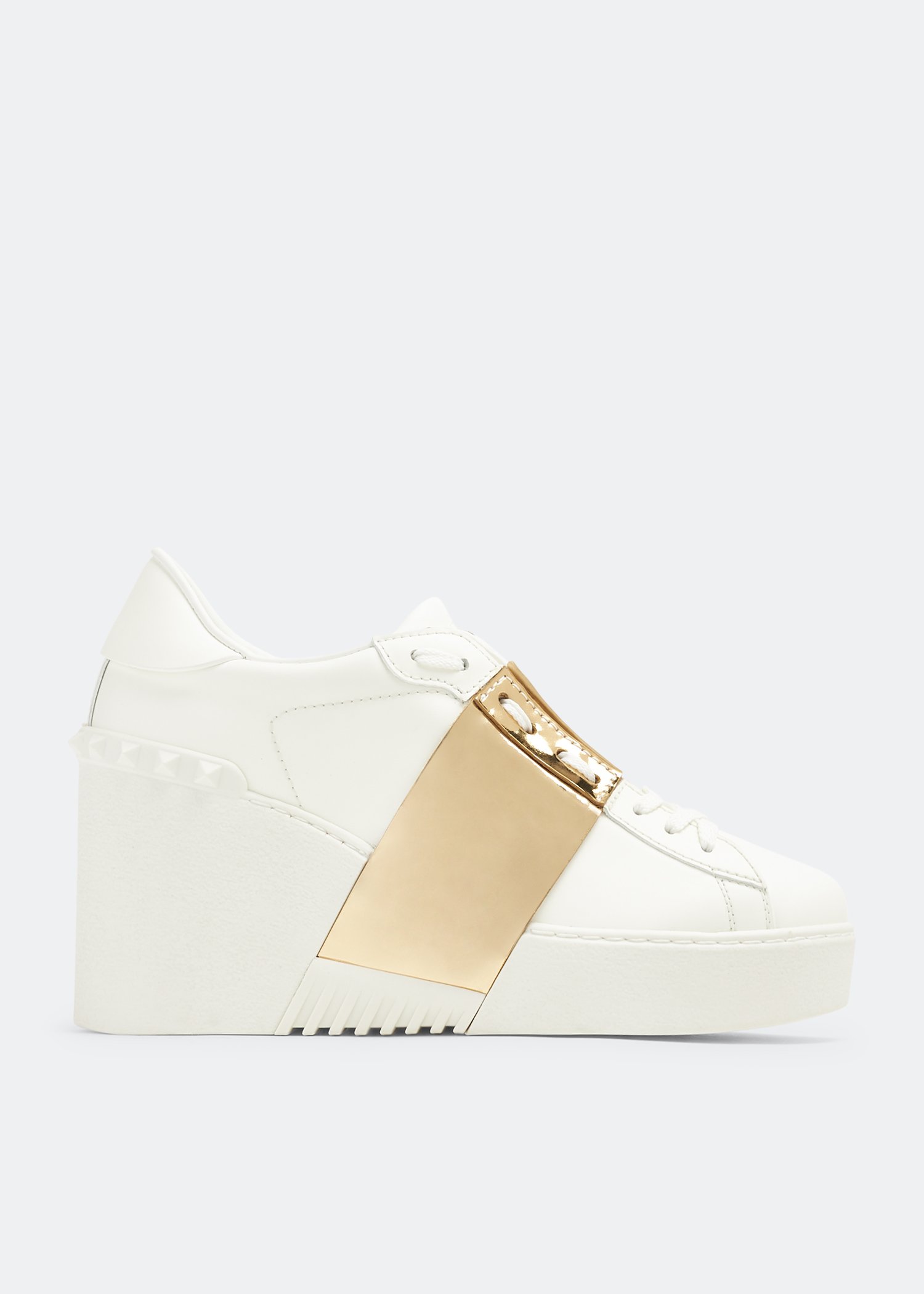 

Open Disco wedge sneakers, White