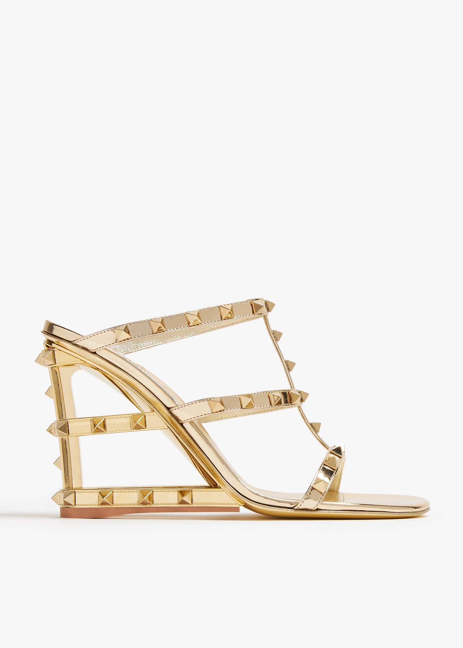 

Rockstud sandals, Gold