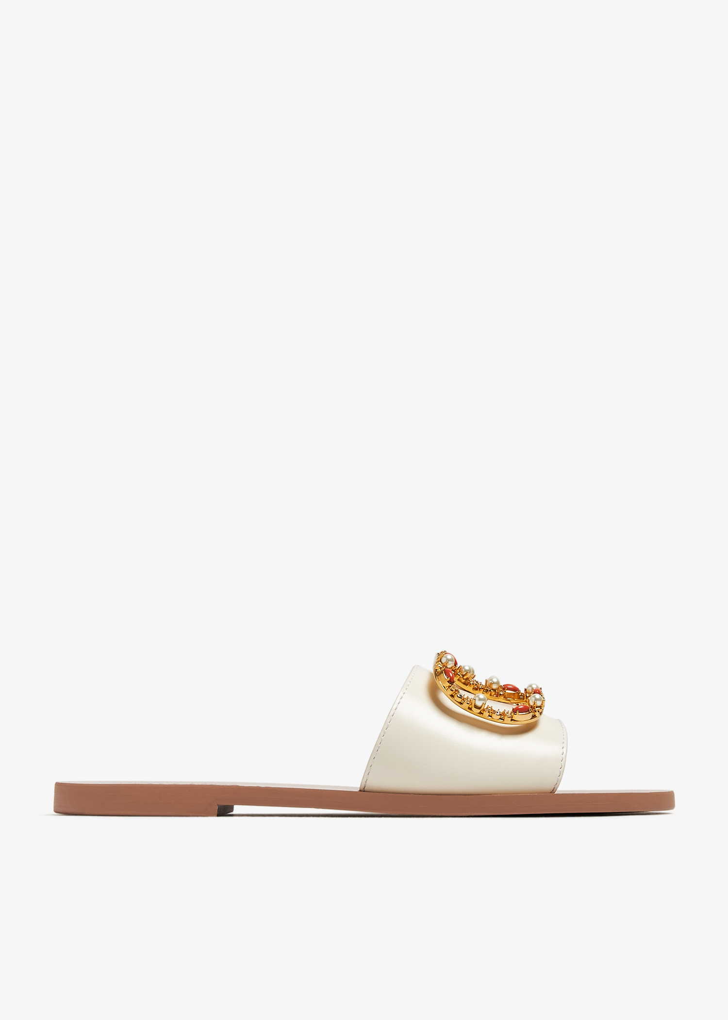 

VLogo Signature sandals, White