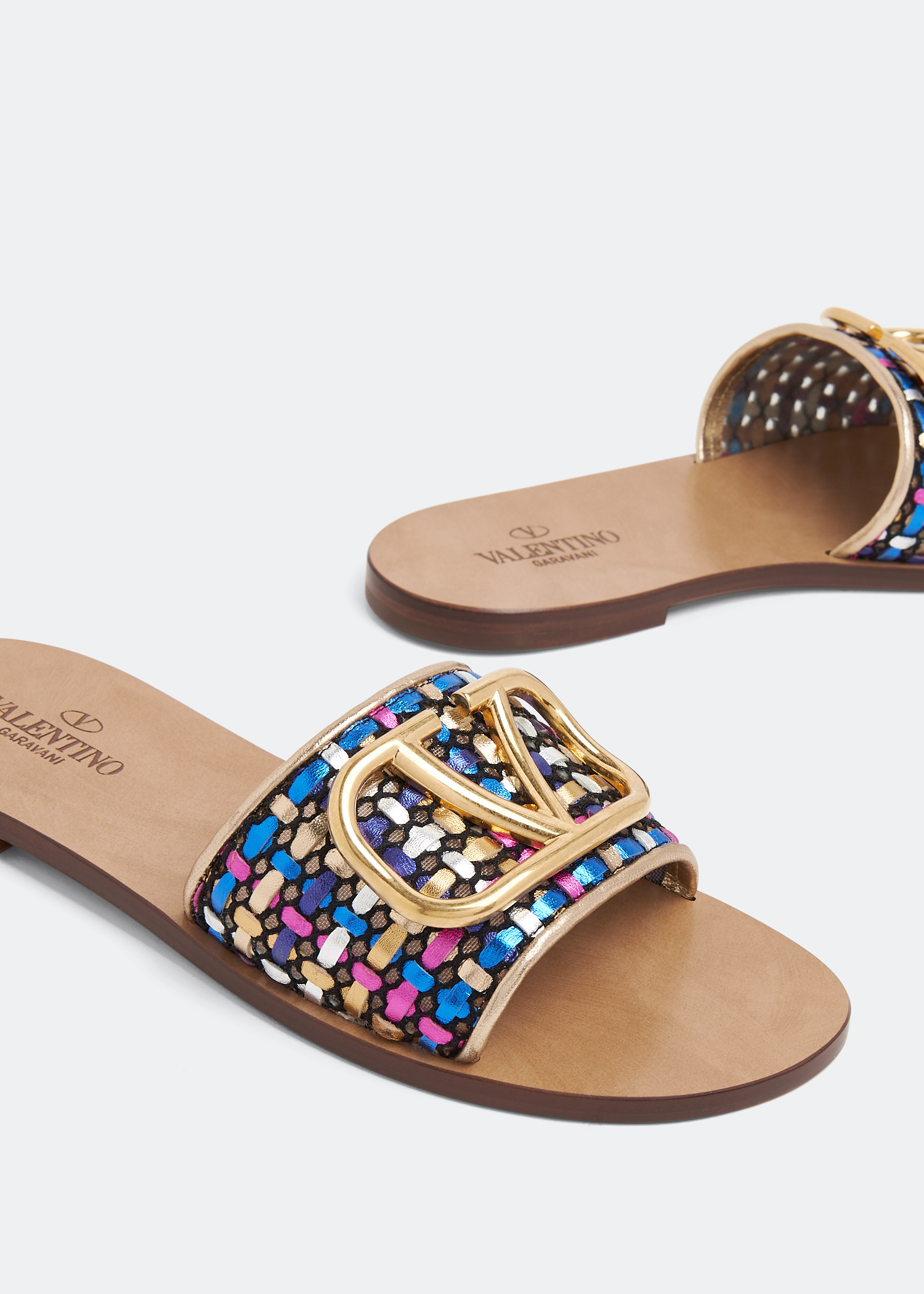 

VLogo Signature sandals, Multicolored