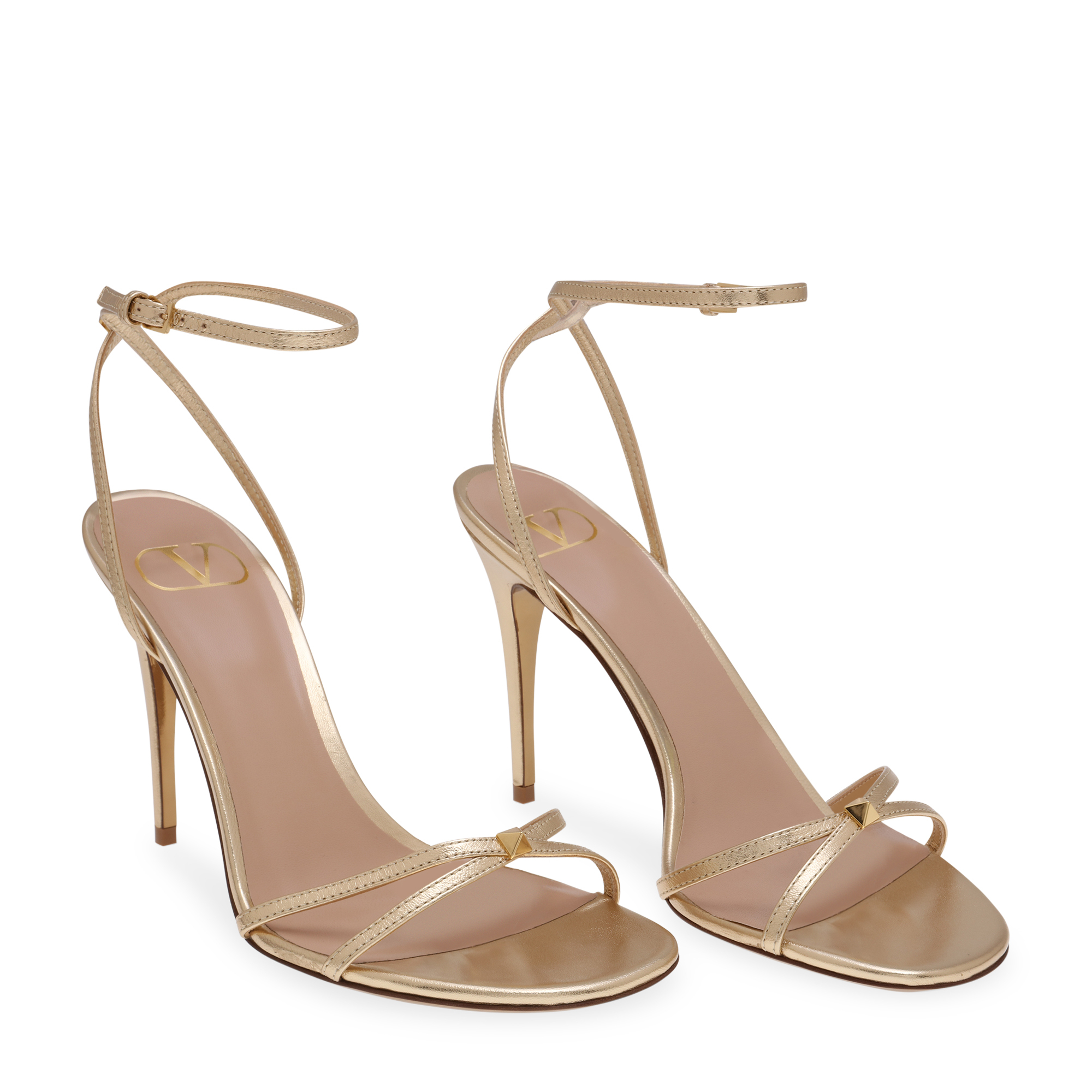 

VLogo sandals, Gold