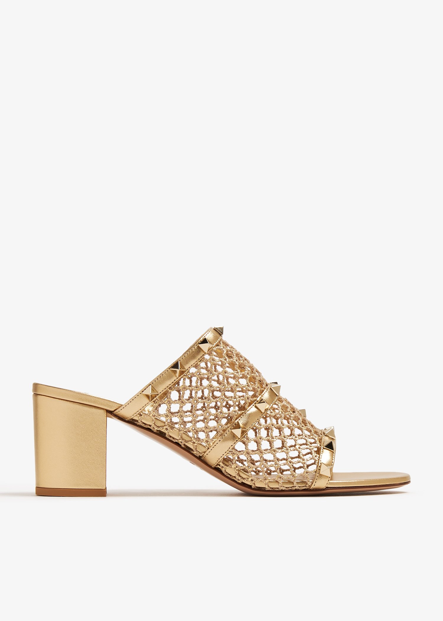 

Rockstud sandals, Gold