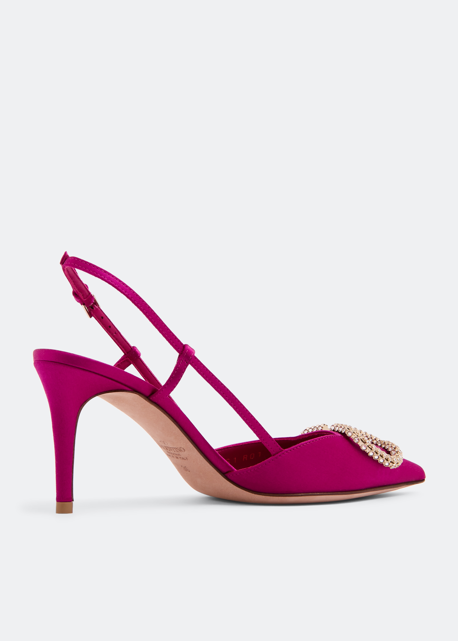 

VLogo Signature slingback pumps, Pink