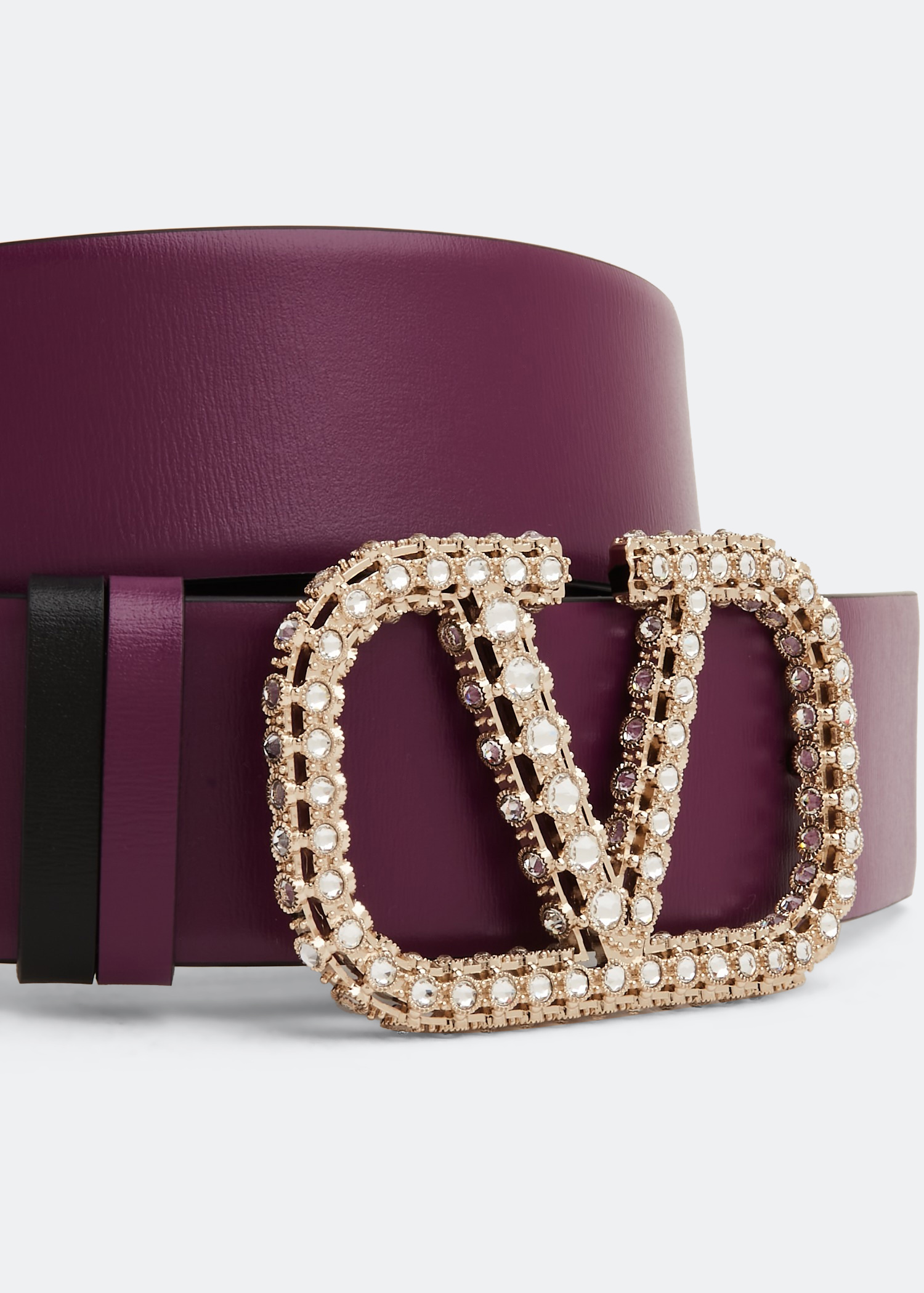 

VLogo Signature reversible belt, Purple