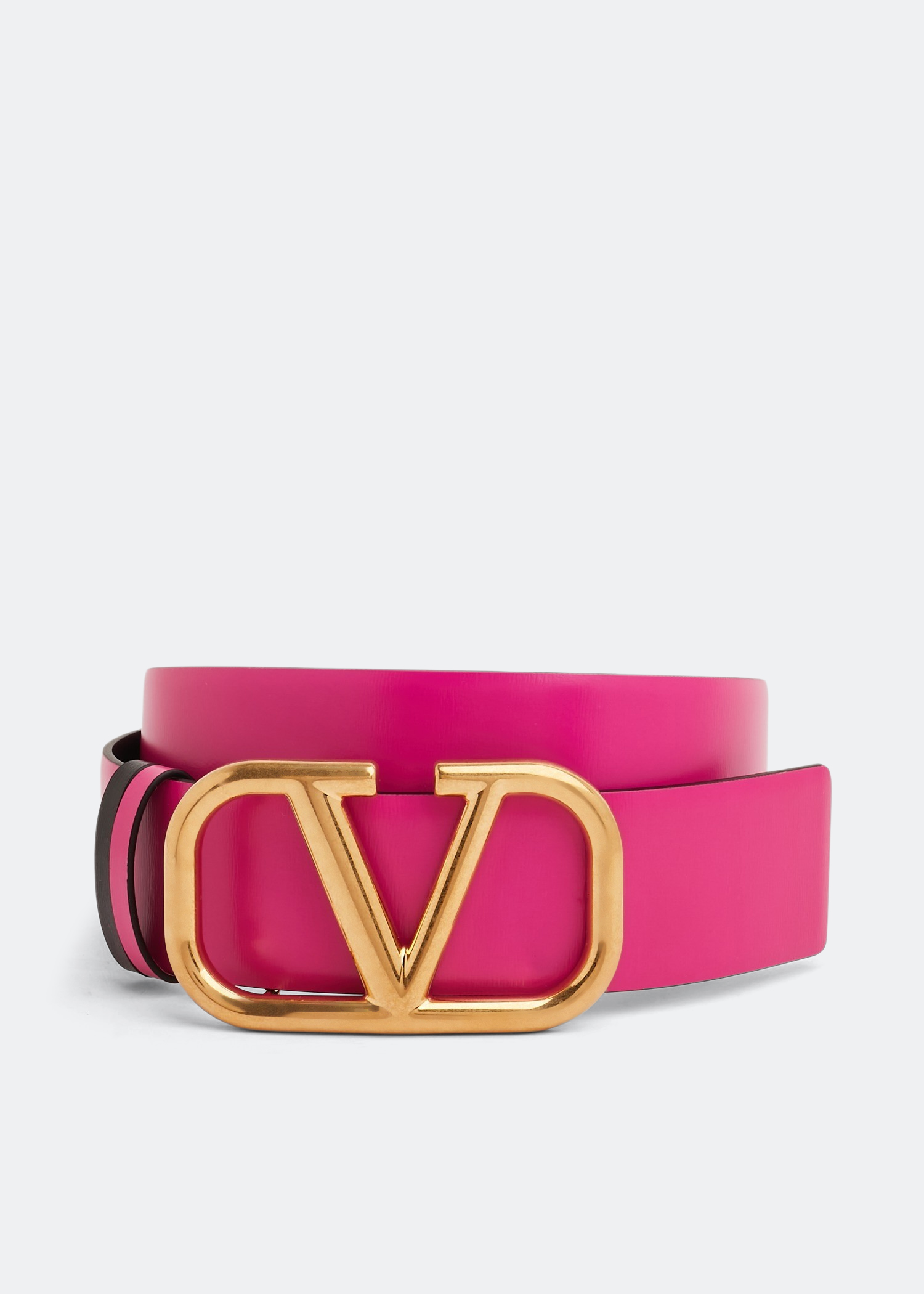 VE310 Tabacco Belt Verthali with Pink Flowers, Cinturones para Mujer