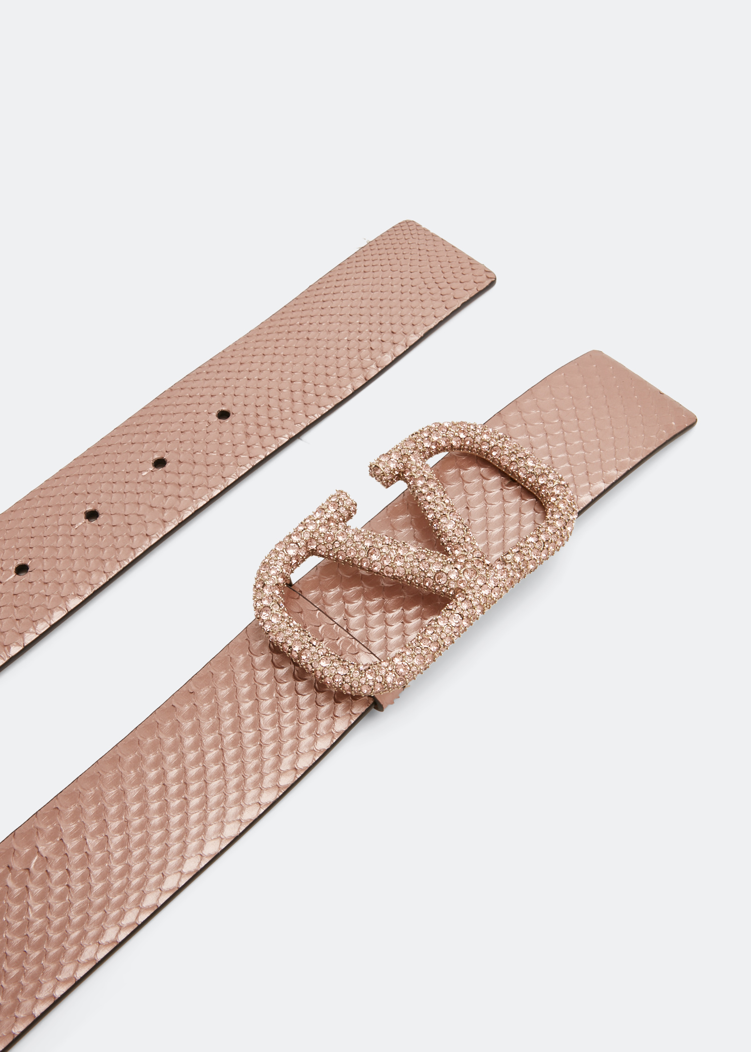 

VLogo Signature belt, Pink