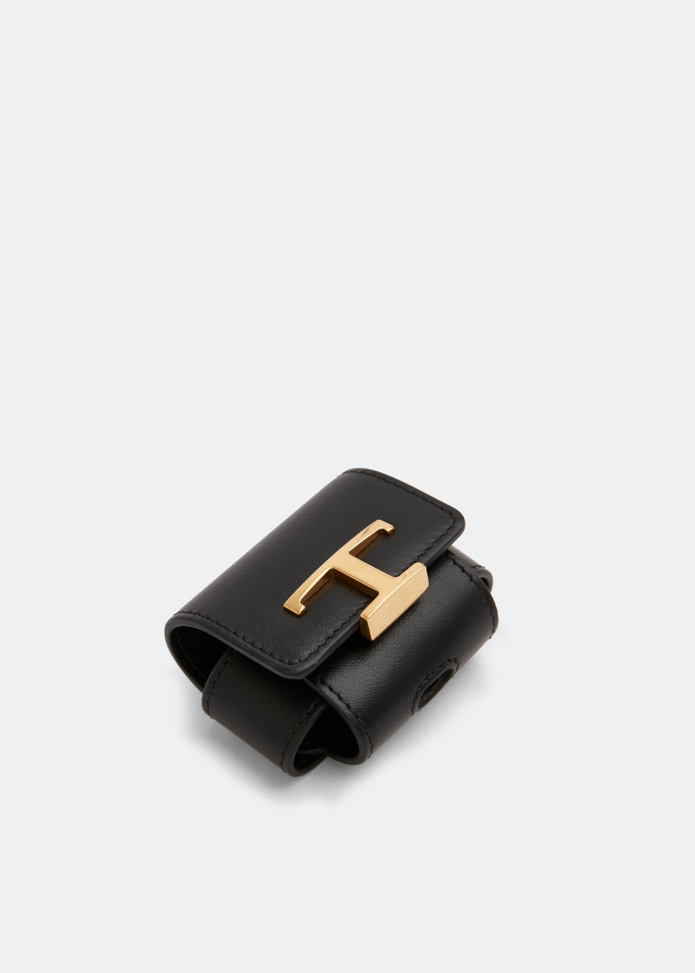 

Timeless Airpods leather case, Black