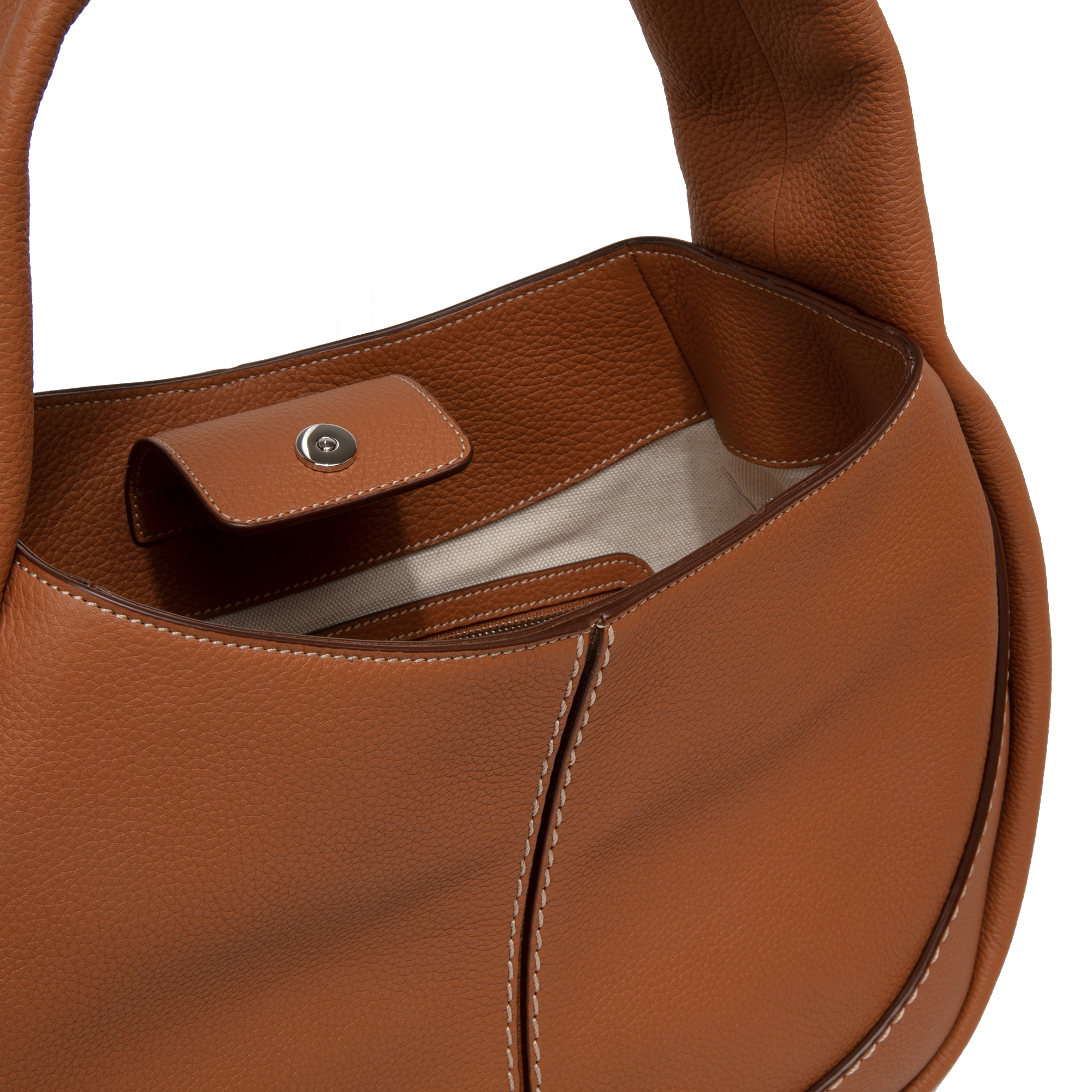 

Shirt Hobo bag, Brown