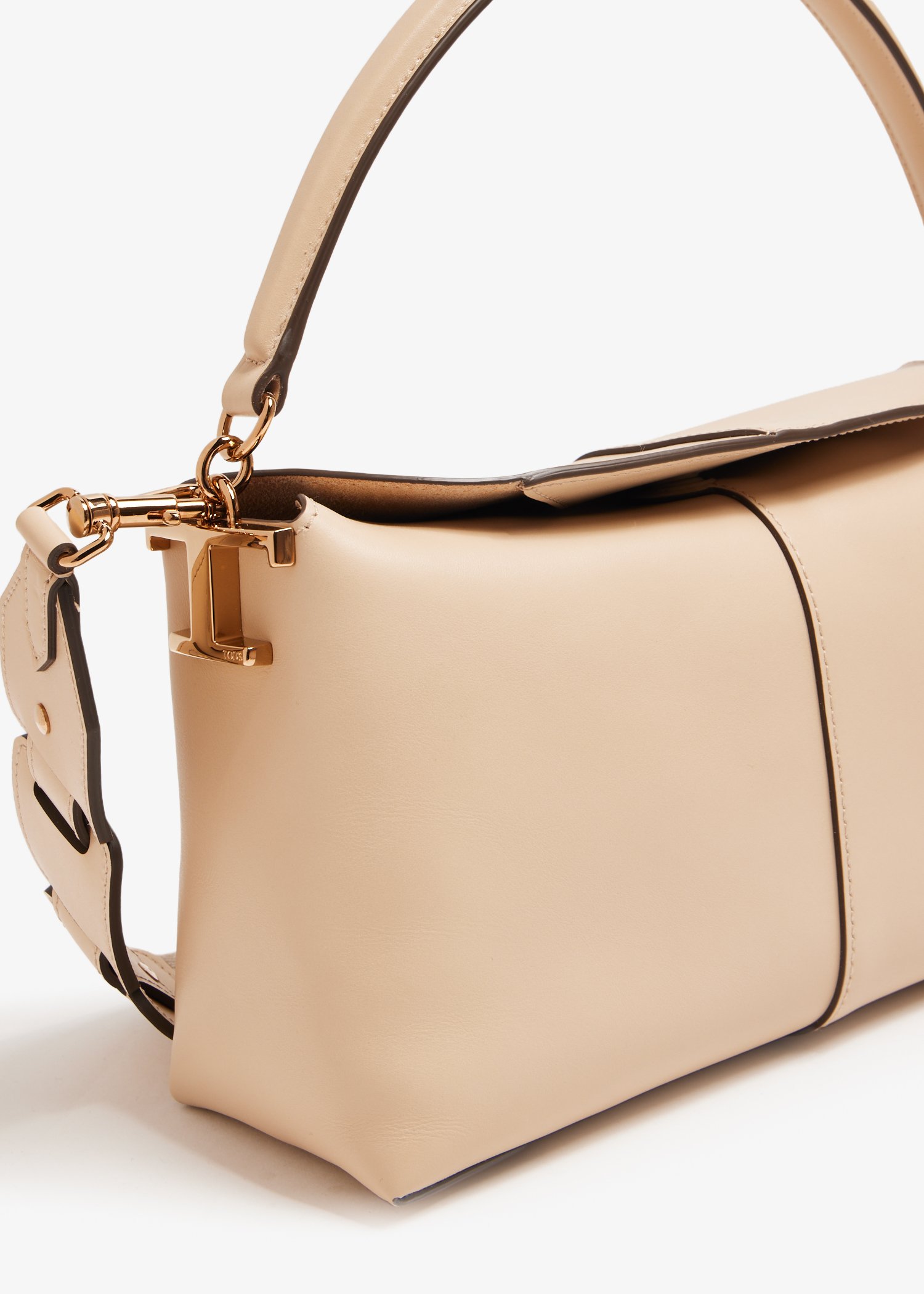 

T Case mini shoulder bag, Beige