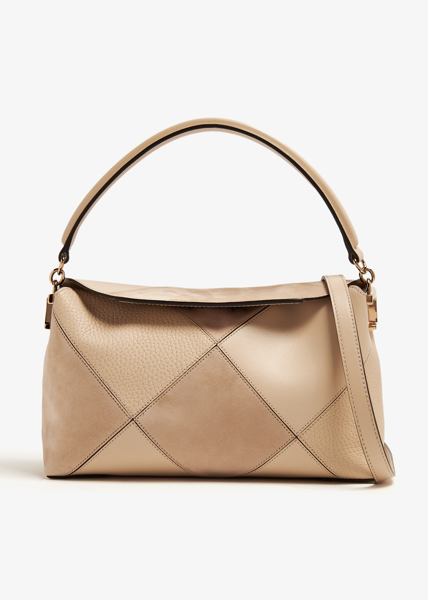 

T Case mini shoulder bag, Beige