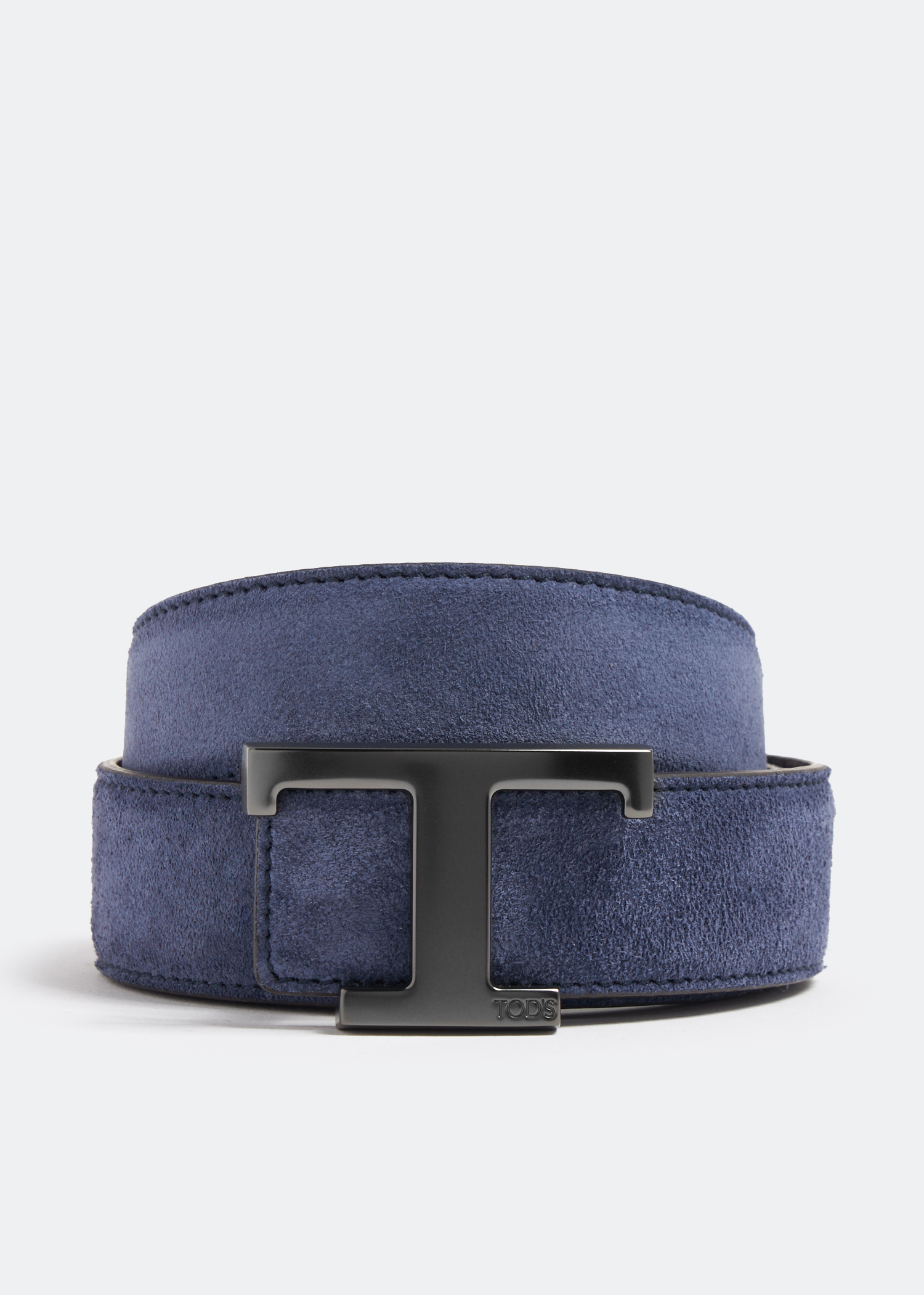 Tod's - T Timeless Reversible Belt in Leather, Blue, 90 - Belts