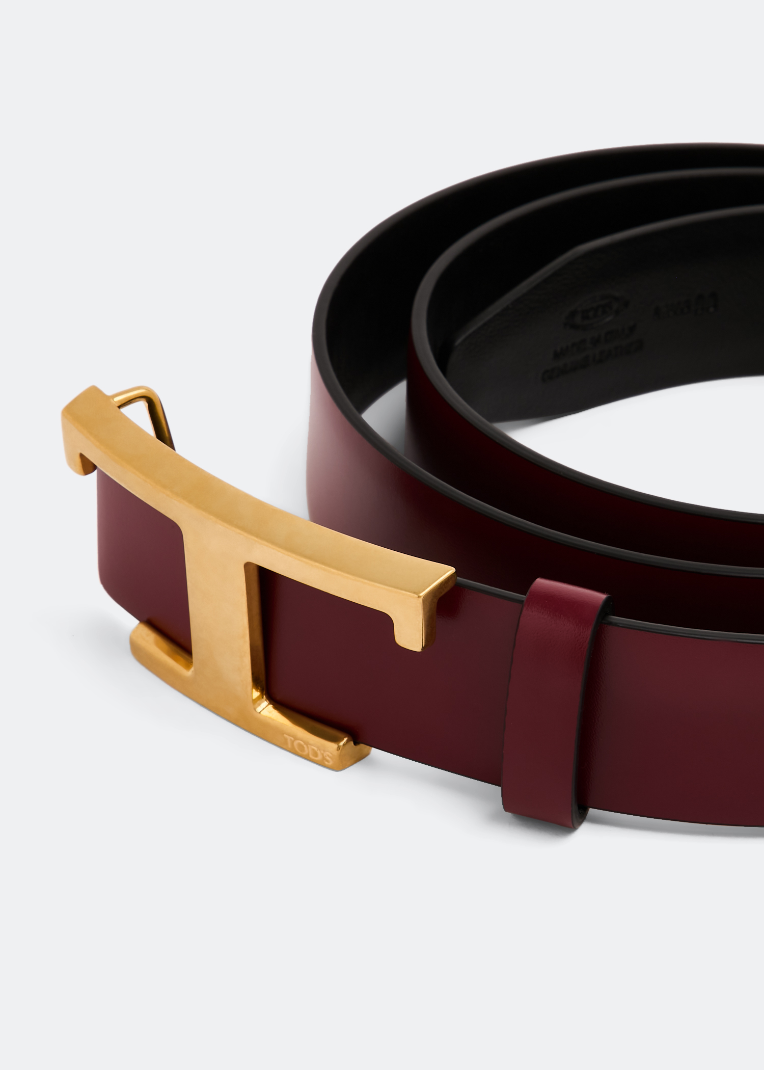 

Timeless reversible belt, Burgundy