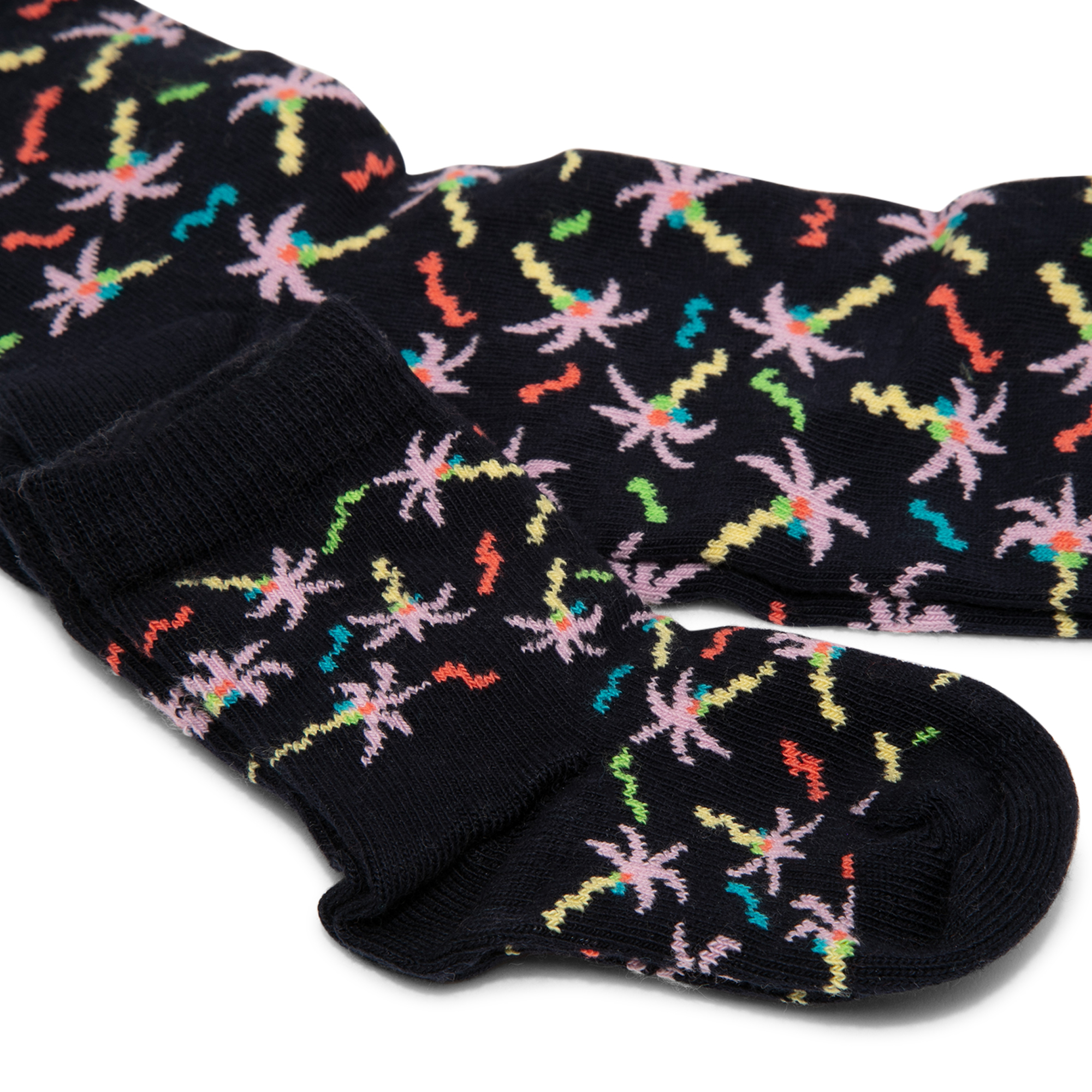 

2 Pack Mini-Me Confetti Palm Crew socks, Prints