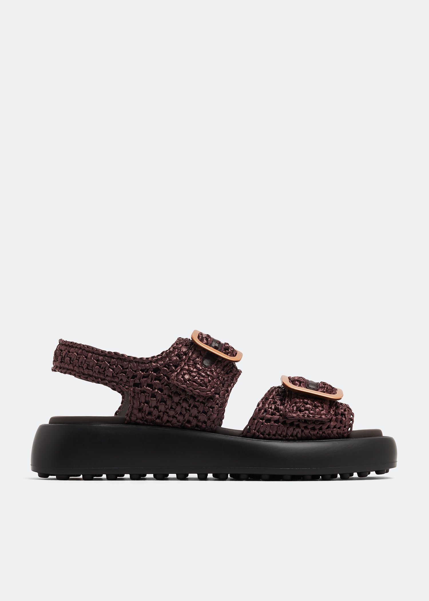 Tods raffia discount sandals