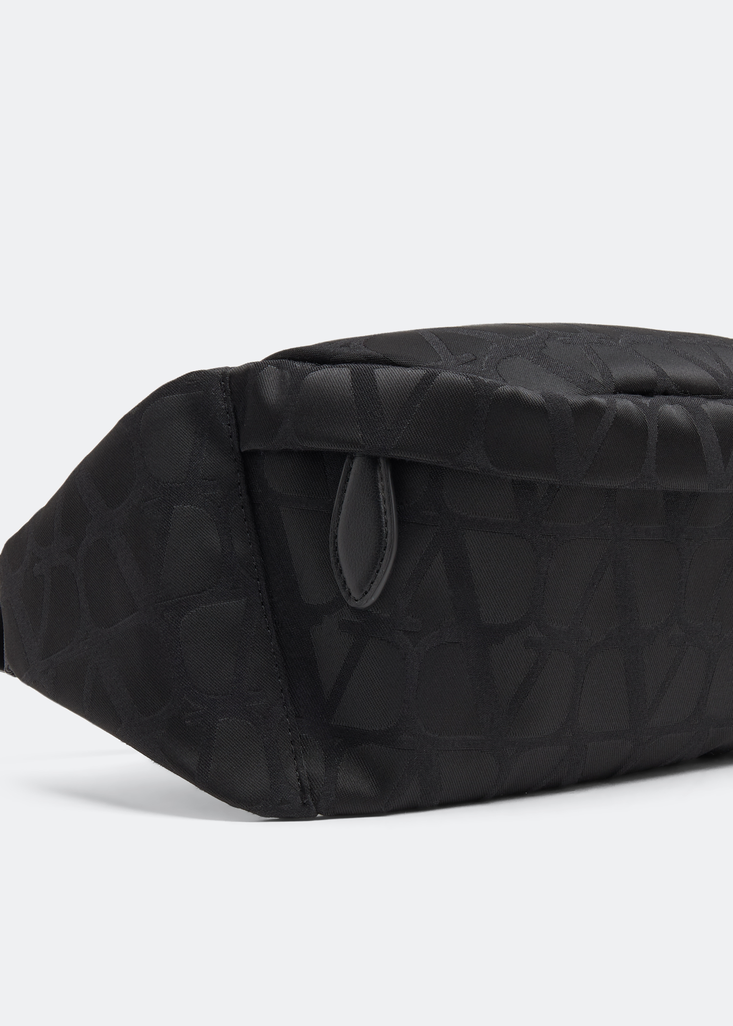 BLACK ICONOGRAPHE NYLON BELT BAG