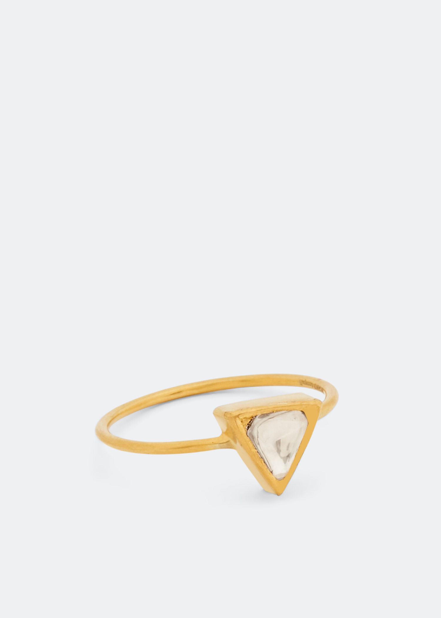 

Diamond Triangle ring, Gold