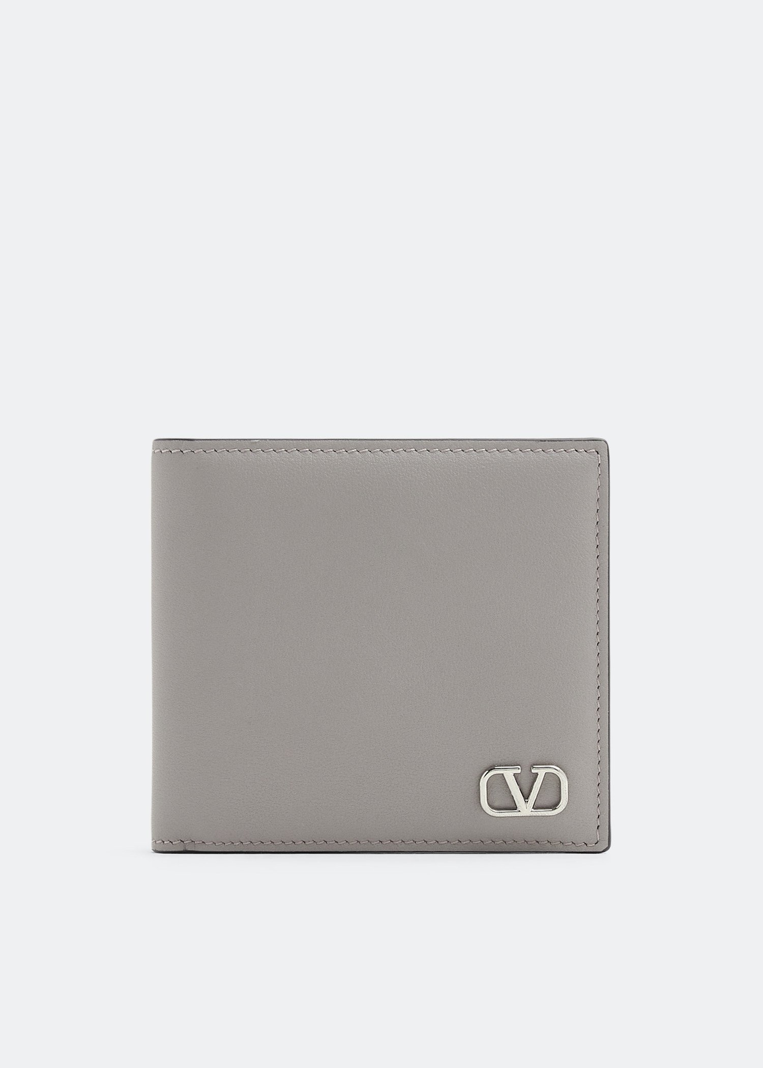 Valentino Garavani Mini VLogo Signature wallet for Men Grey in