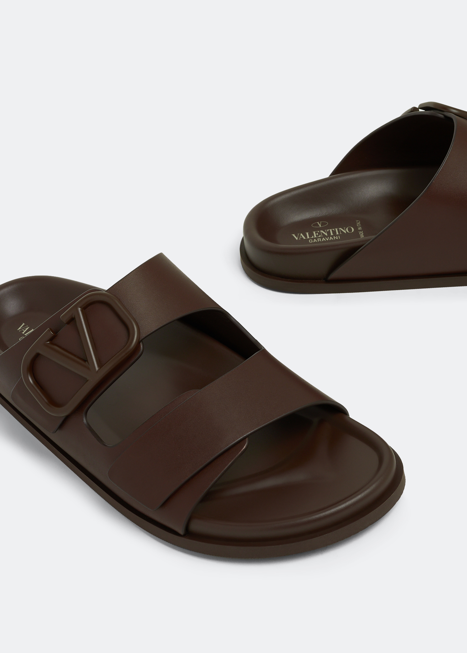 

VLogo Signature sandals, Brown